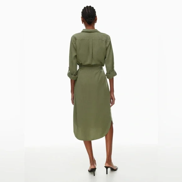 SOLD - Aritzia Babaton | Utility Dress | Army Green | Size S - Picture 4 of 15